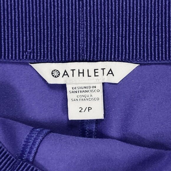 Athleta Glacier Snow Skinny Pant ll Womens 2 Purple Sporty Activewear Stretchy - Picture 14 of 15